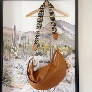 Anthropologie Vegan Leather Slouchy Crossbody with Shoulder Strap